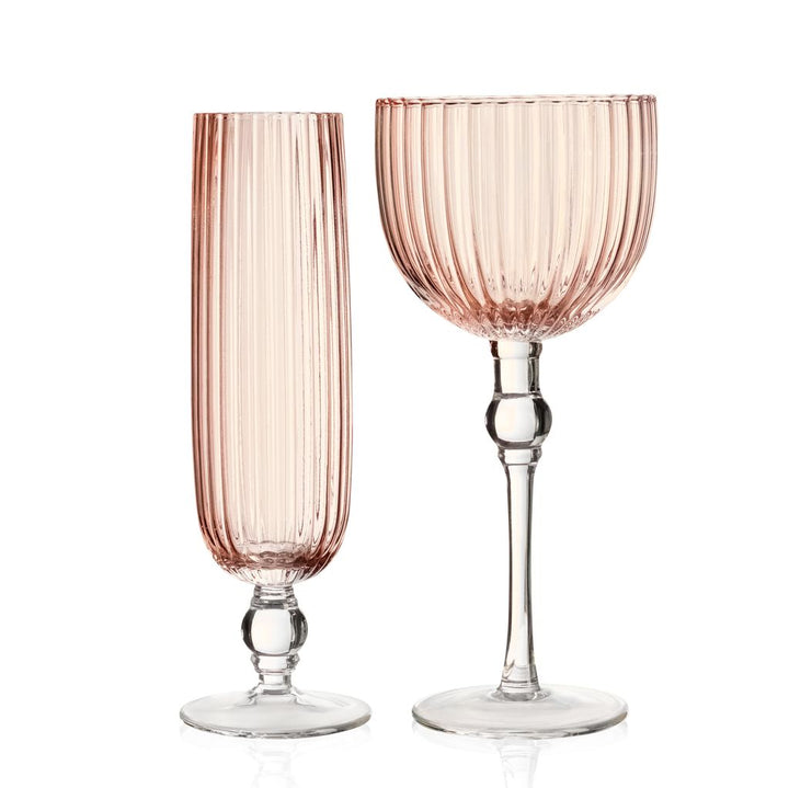 Peach Petal Glassware