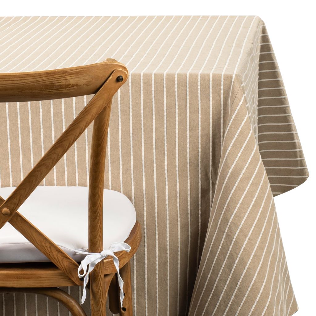 Taupe Pinstripe