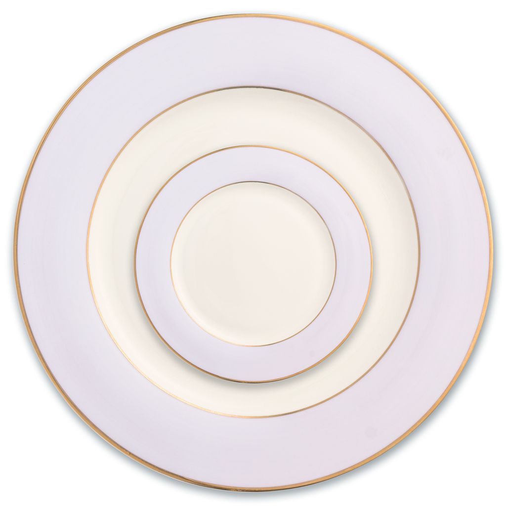 Lilac Brushed Bread Plate