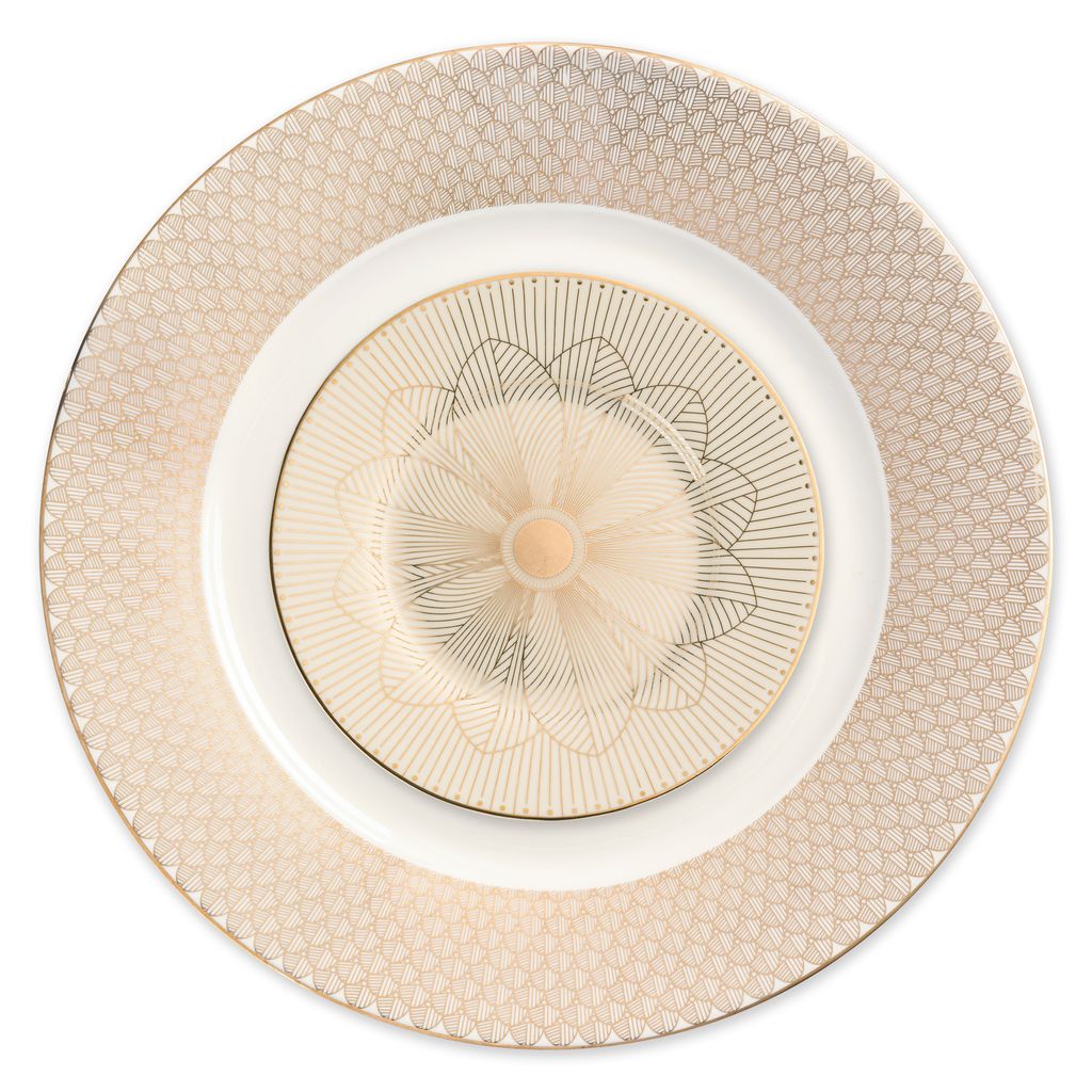 Gold Monarch Bread Plate