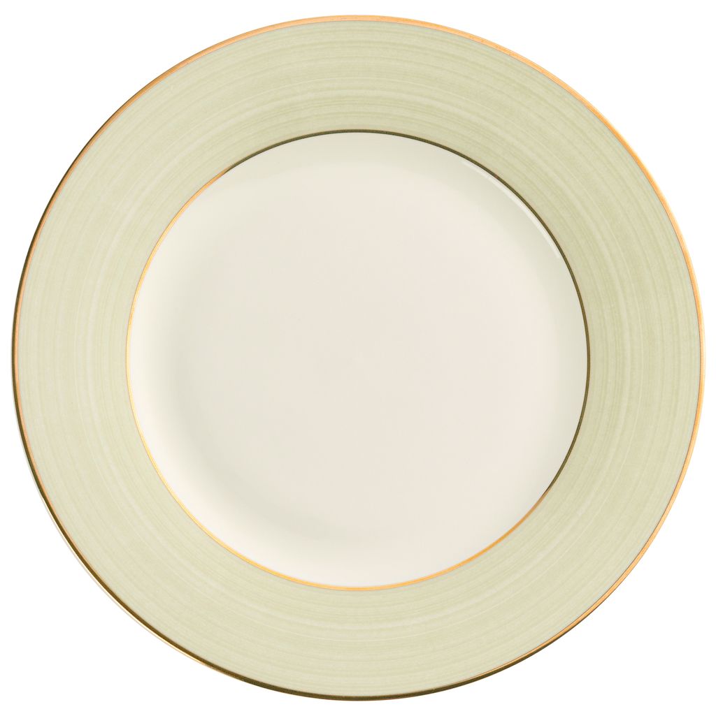 Green Brushed Bread Plate
