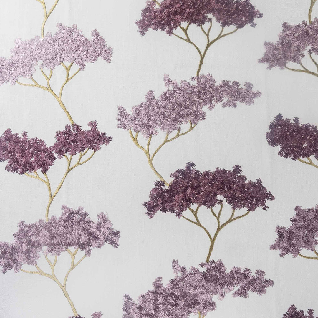 Purple Embroidered Trees