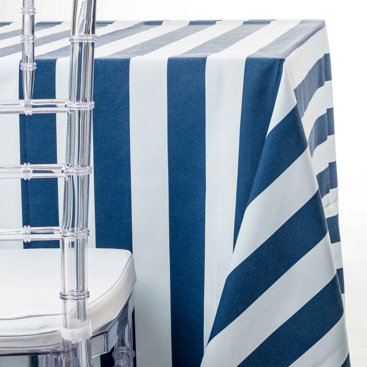 Navy Awning Stripe