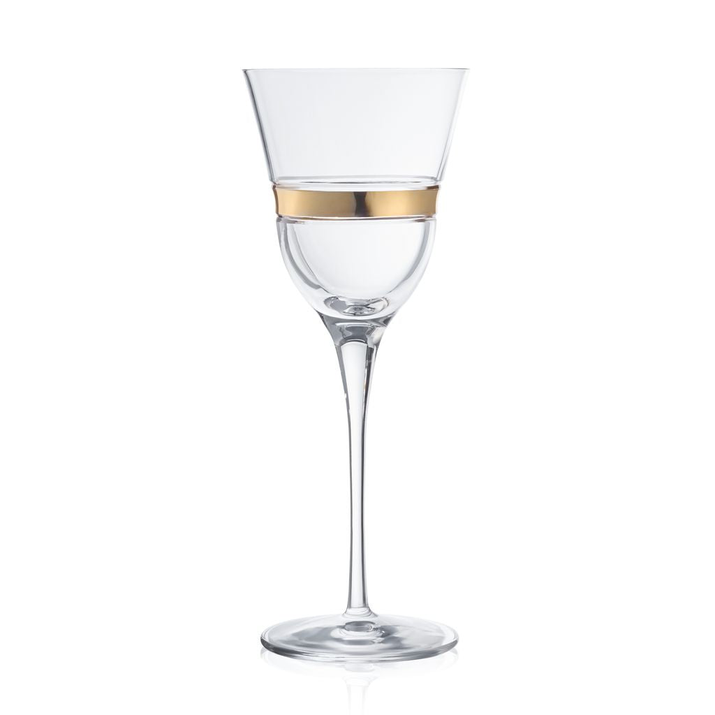 Gold Banded Glassware