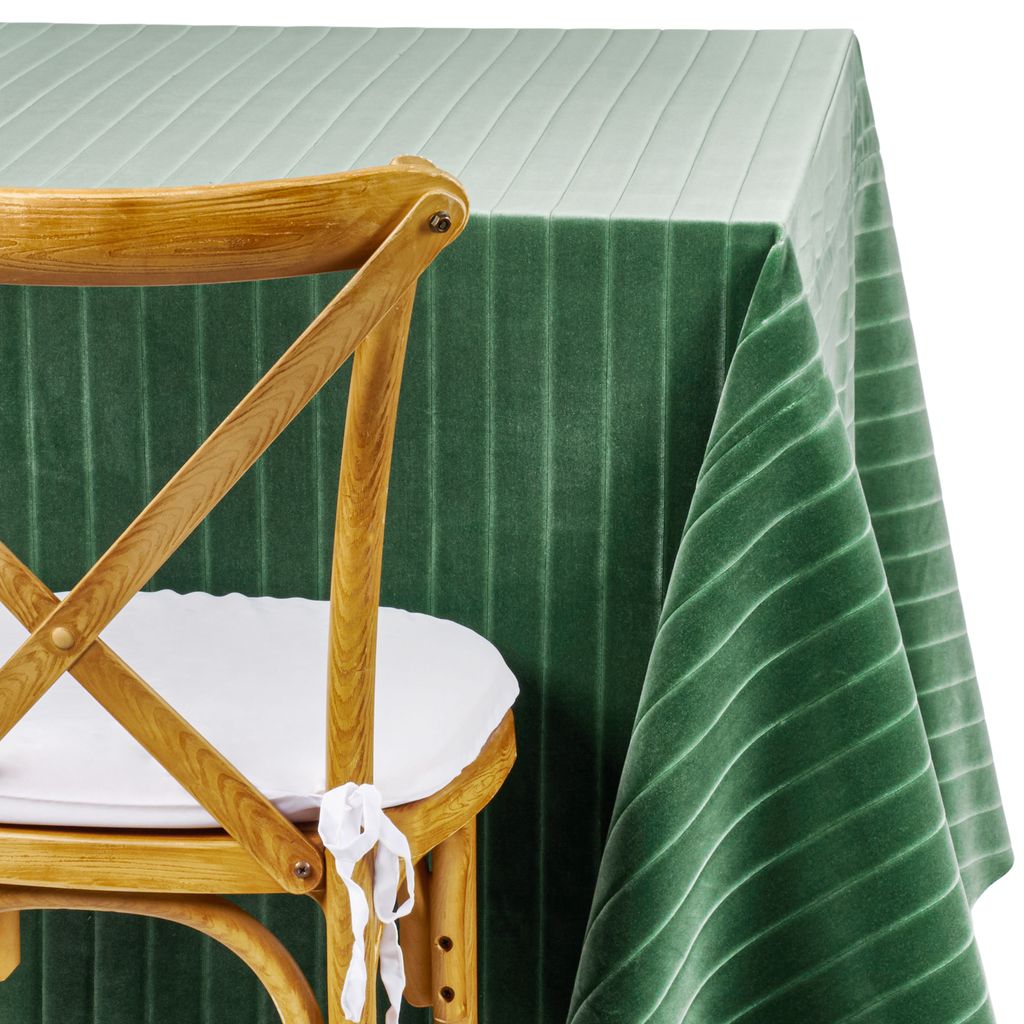 Jade Green Ribbed Velvet