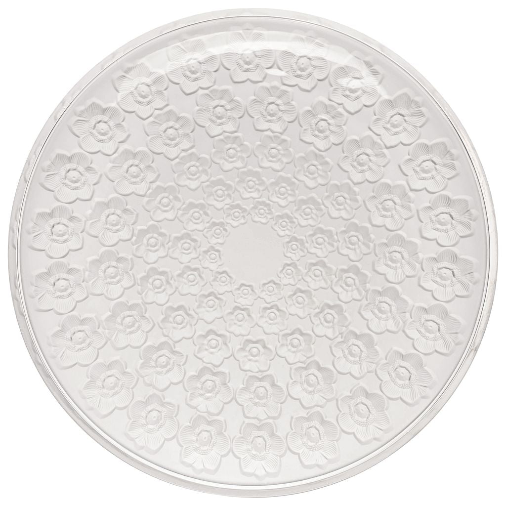 Frosted Floral Dish Stack