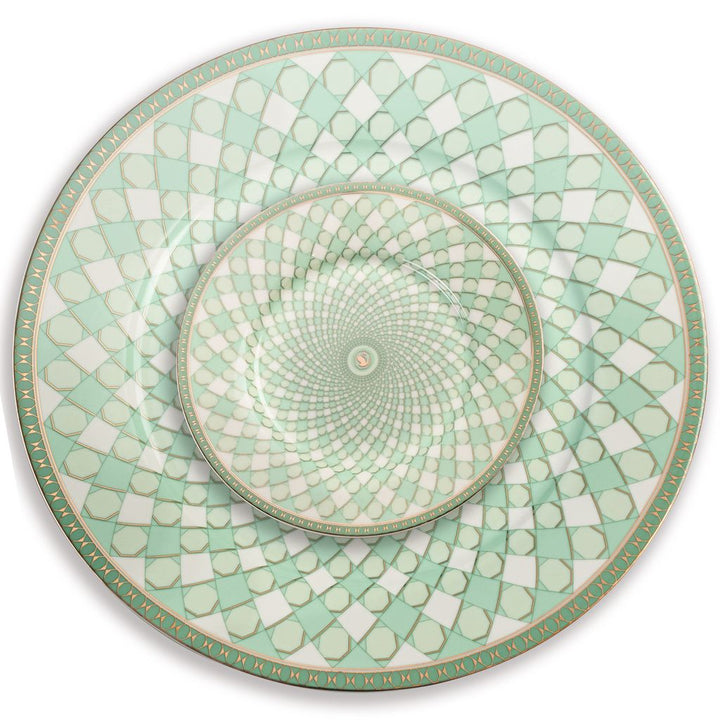 Green Kaleidoscope Charger