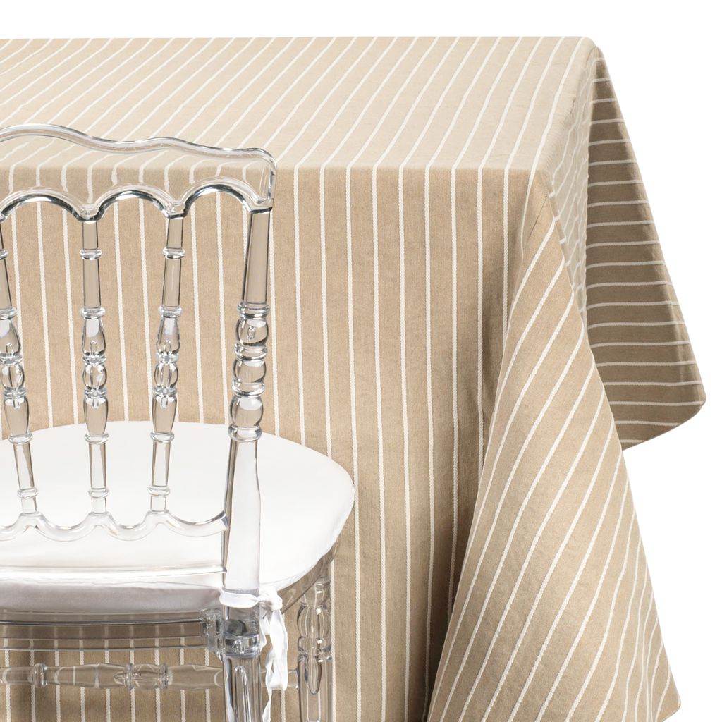 Taupe Pinstripe