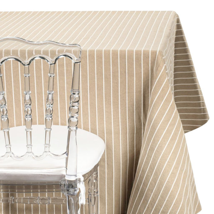 Taupe Pinstripe