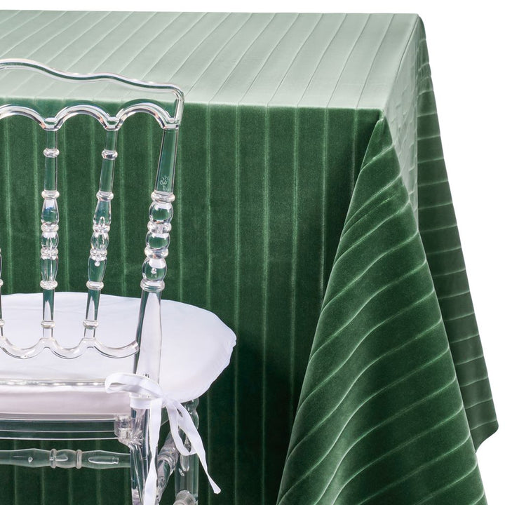 Jade Green Ribbed Velvet