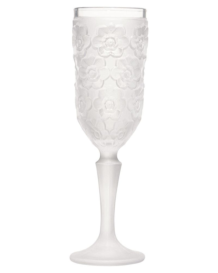 Frosted Floral Glassware