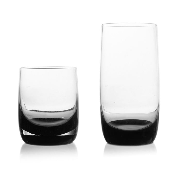 Black Base Rock Glassware