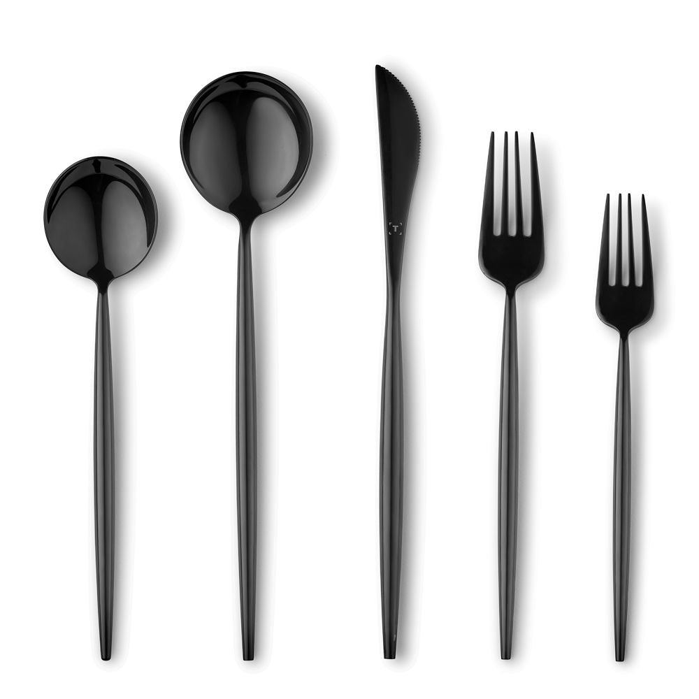 Black Bamboo Flatware