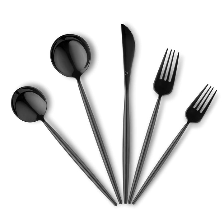 Black Bamboo Flatware