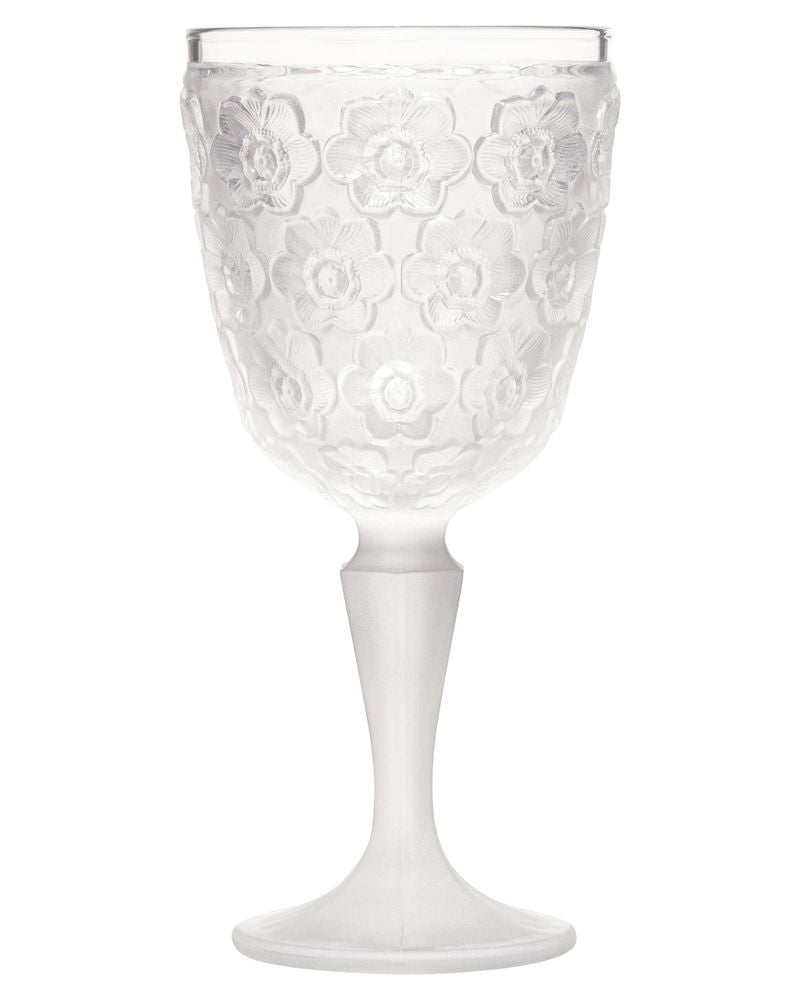 Frosted Floral Glassware