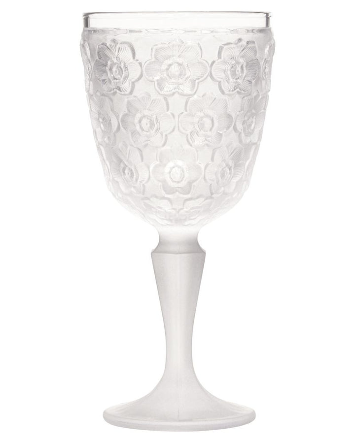 Frosted Floral Glassware