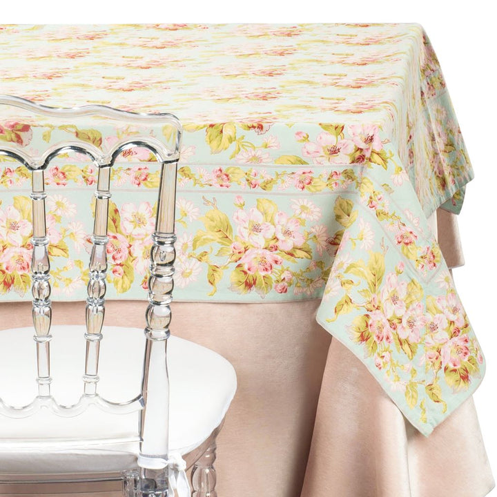 Aqua Blossom 54" Topper