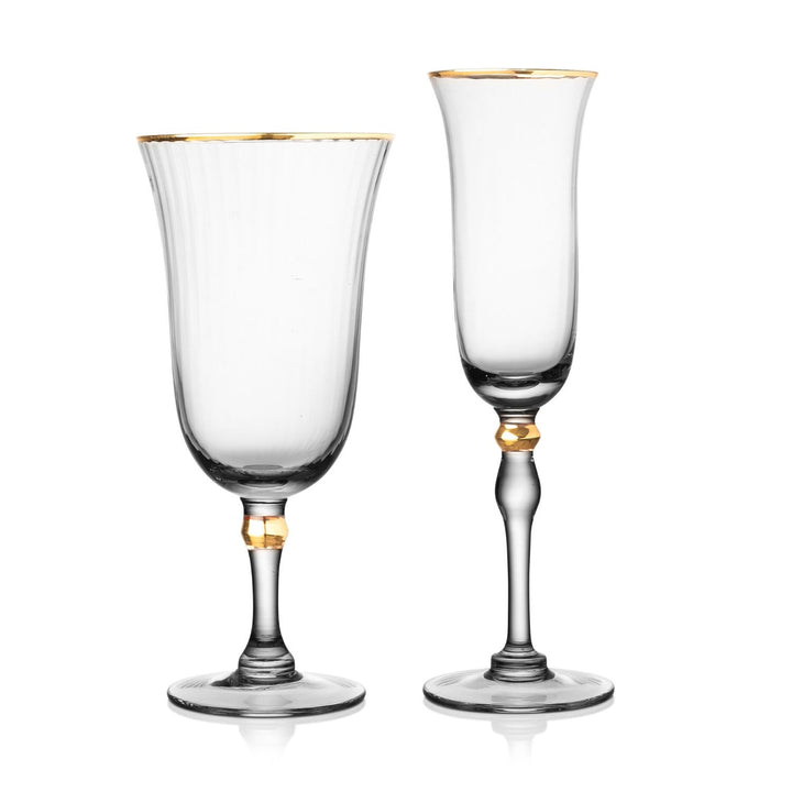 Gold Rim Glassware