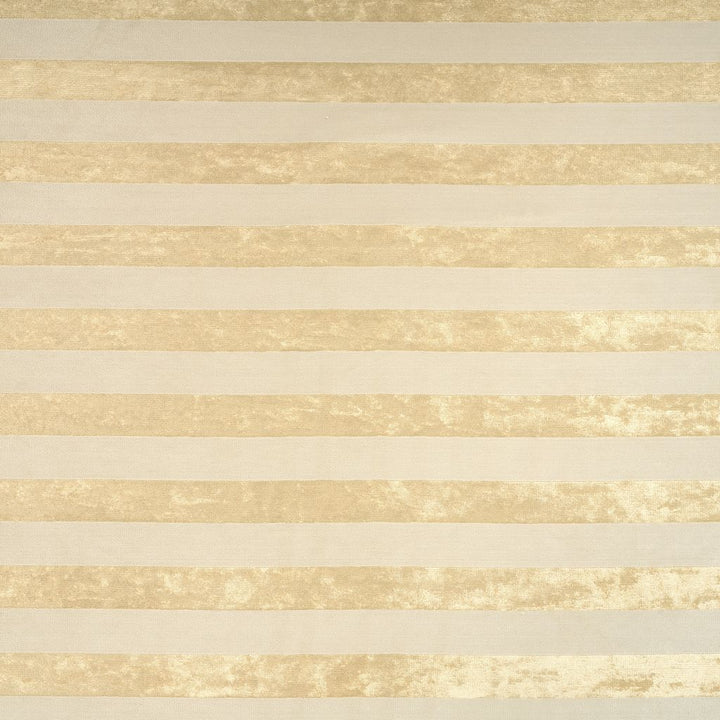 Gold and Ivory Velvet Stripe