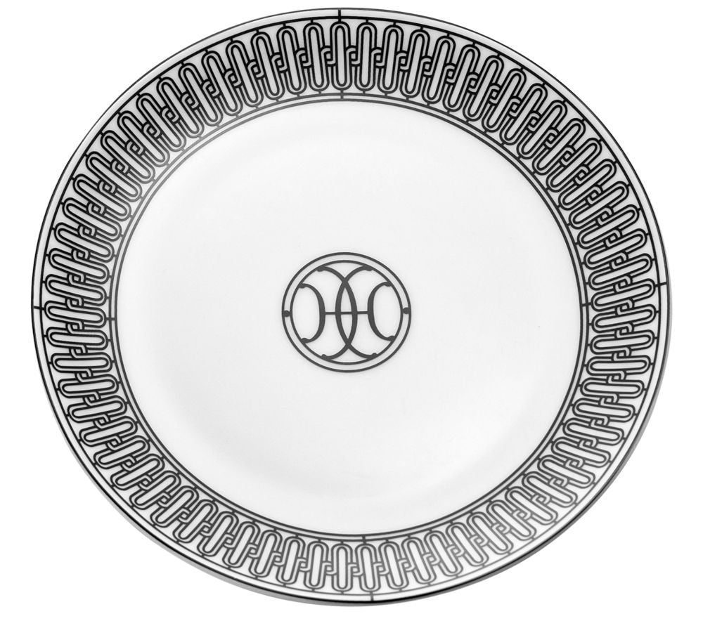 H Black & White Dish Stack