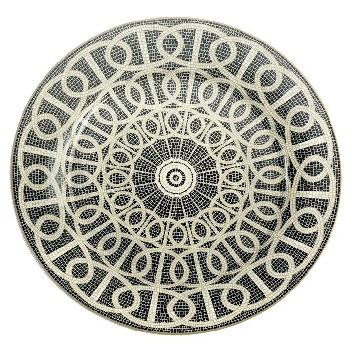 Black Mosaic Charger