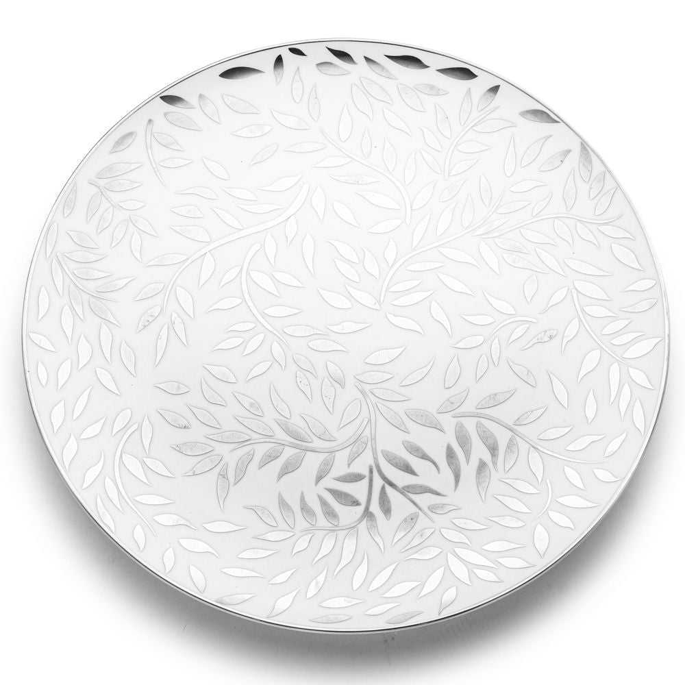 Silver Leaf B & B Plate