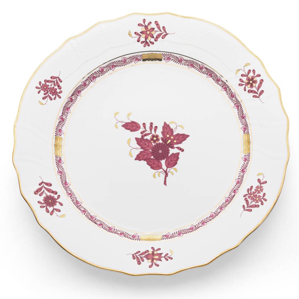 Pink Floral Bread Plate