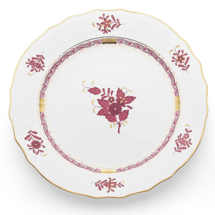 Pink Floral Bread Plate