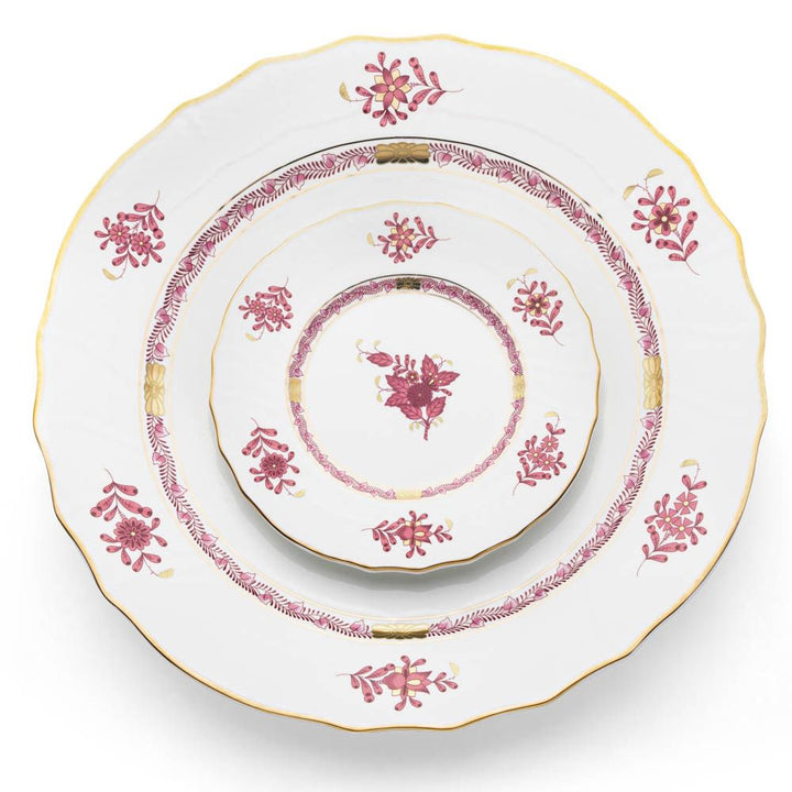 Pink Floral Bread Plate