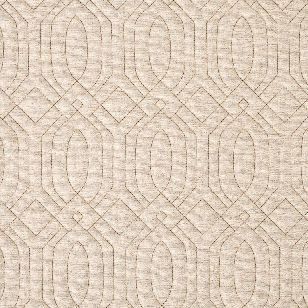 Sand Quilted Taupe Stitching