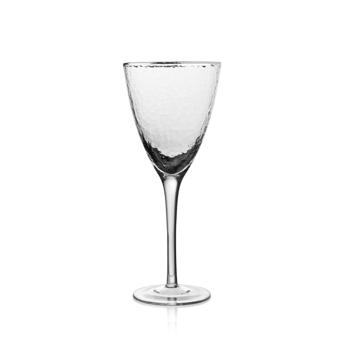 Silver Rim Bubble Glassware