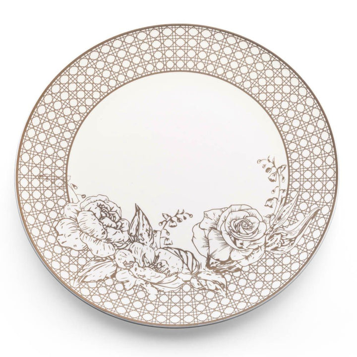 Silver Floral Charger