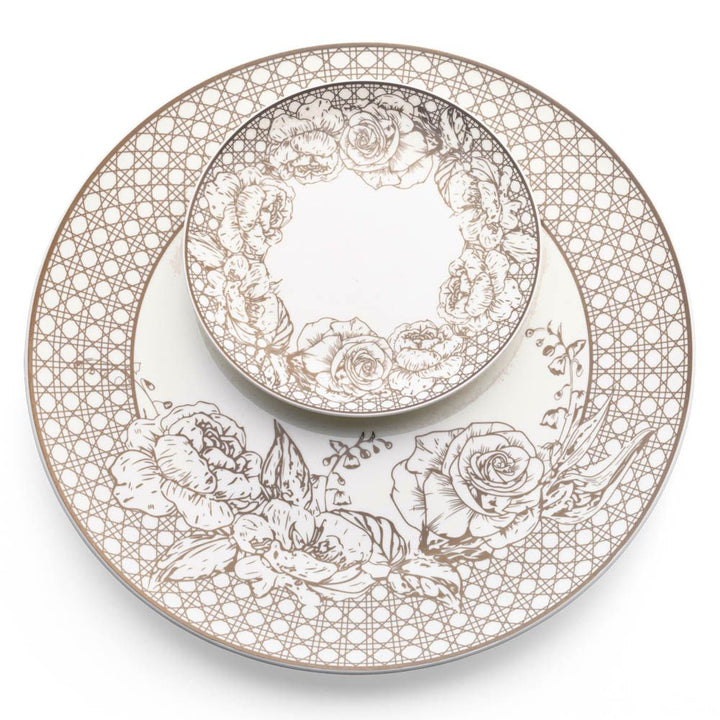 Silver Floral Charger