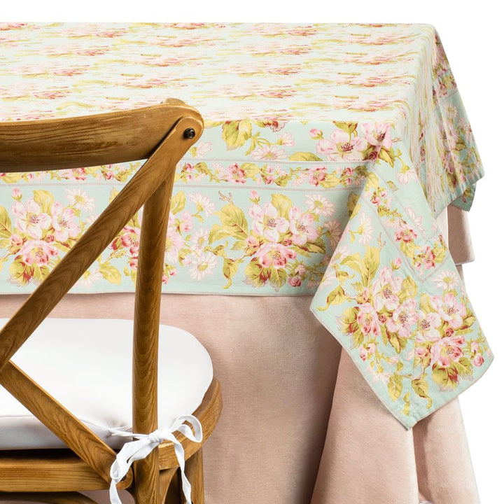 Aqua Blossom 54" Topper