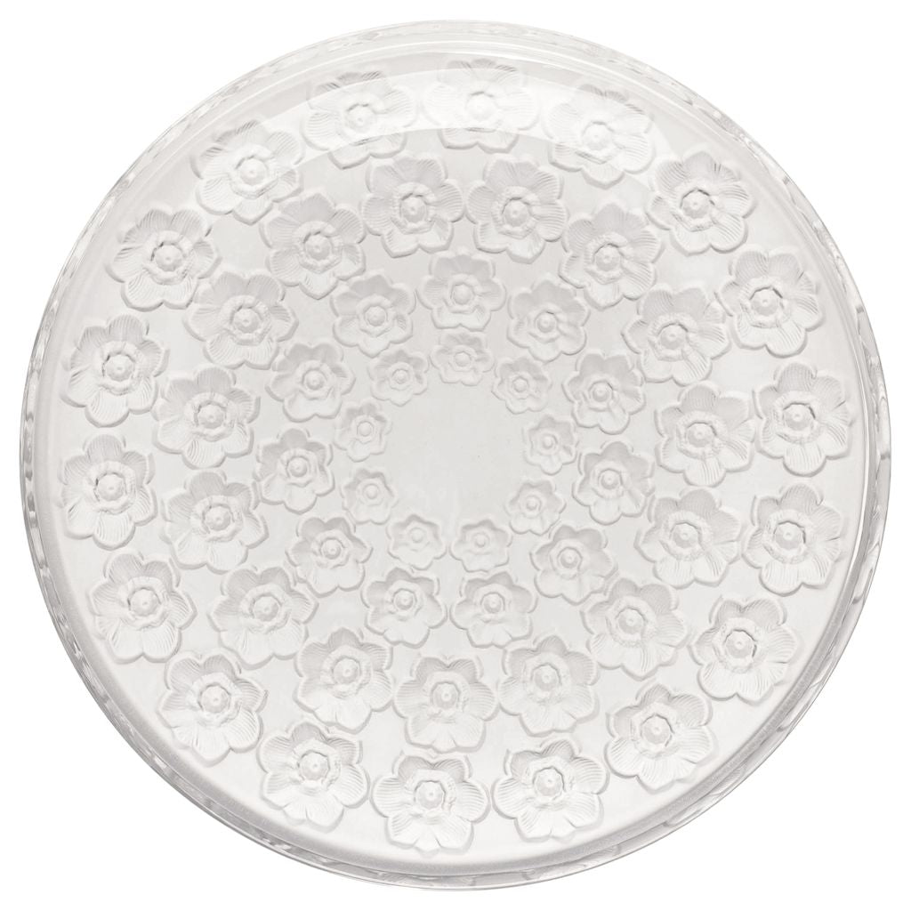 Frosted Floral Dish Stack