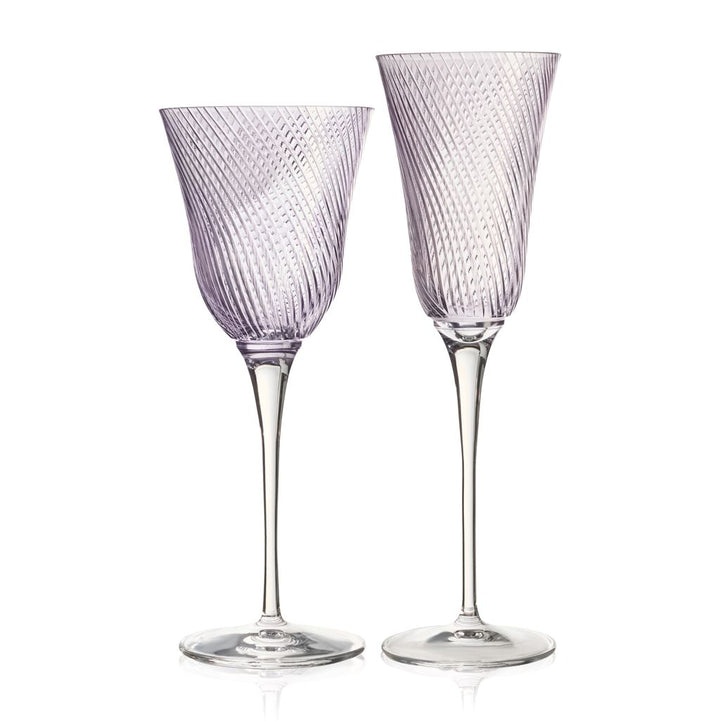 Lilac Gemma Glassware