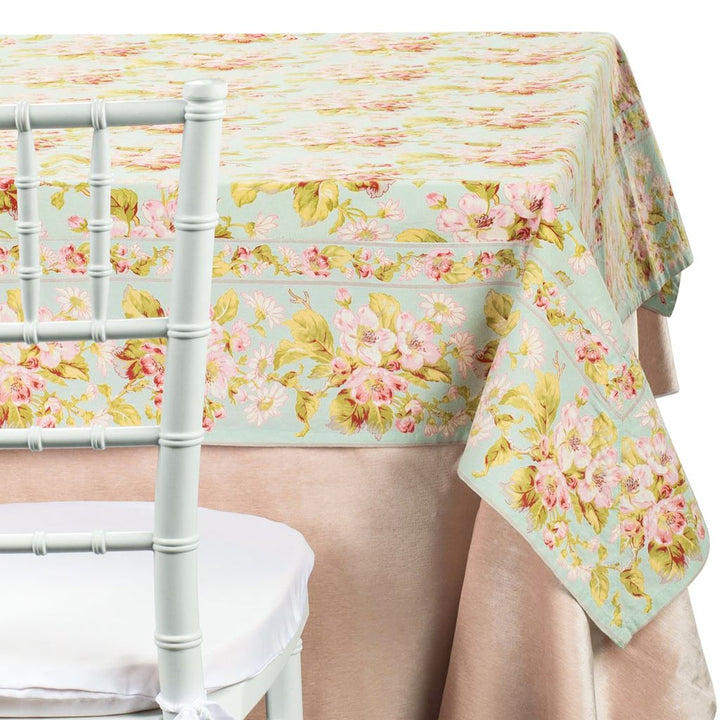 Aqua Blossom 54" Topper