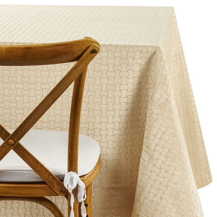 Taupe Velvet Basketweave