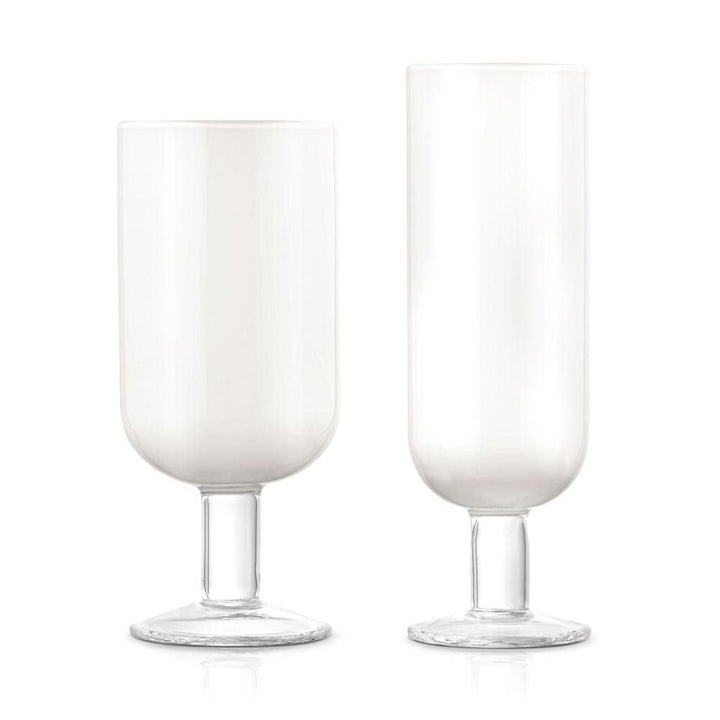 White Barcelona Glassware