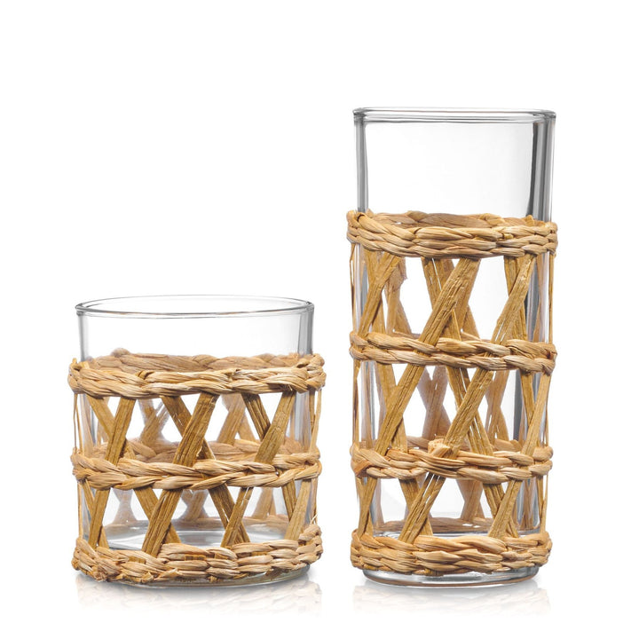 Rattan Glassware