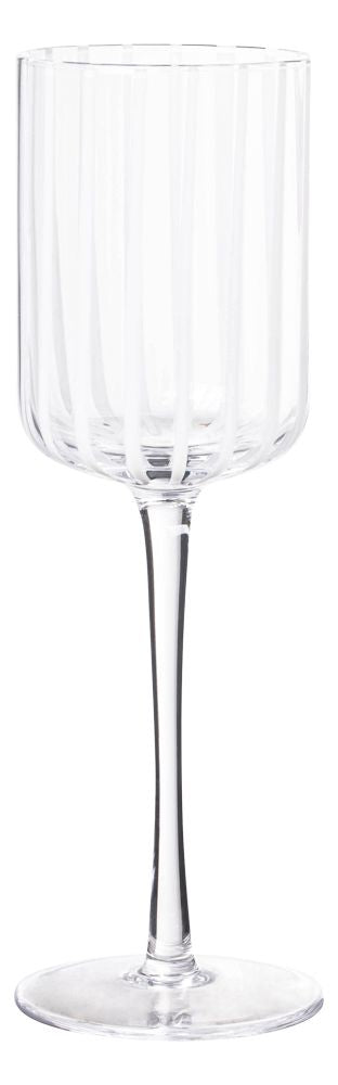 White Candy Cane Glassware