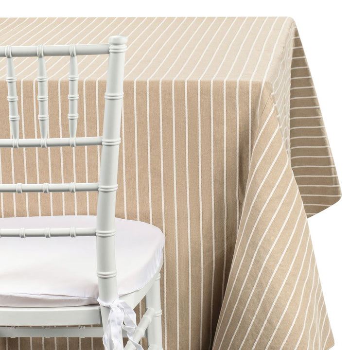 Taupe Pinstripe
