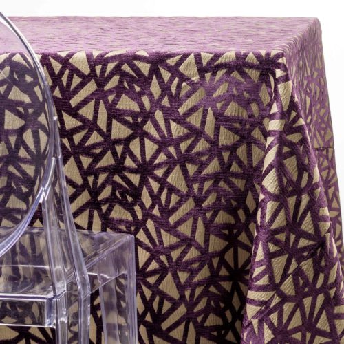 purple web tablecloth