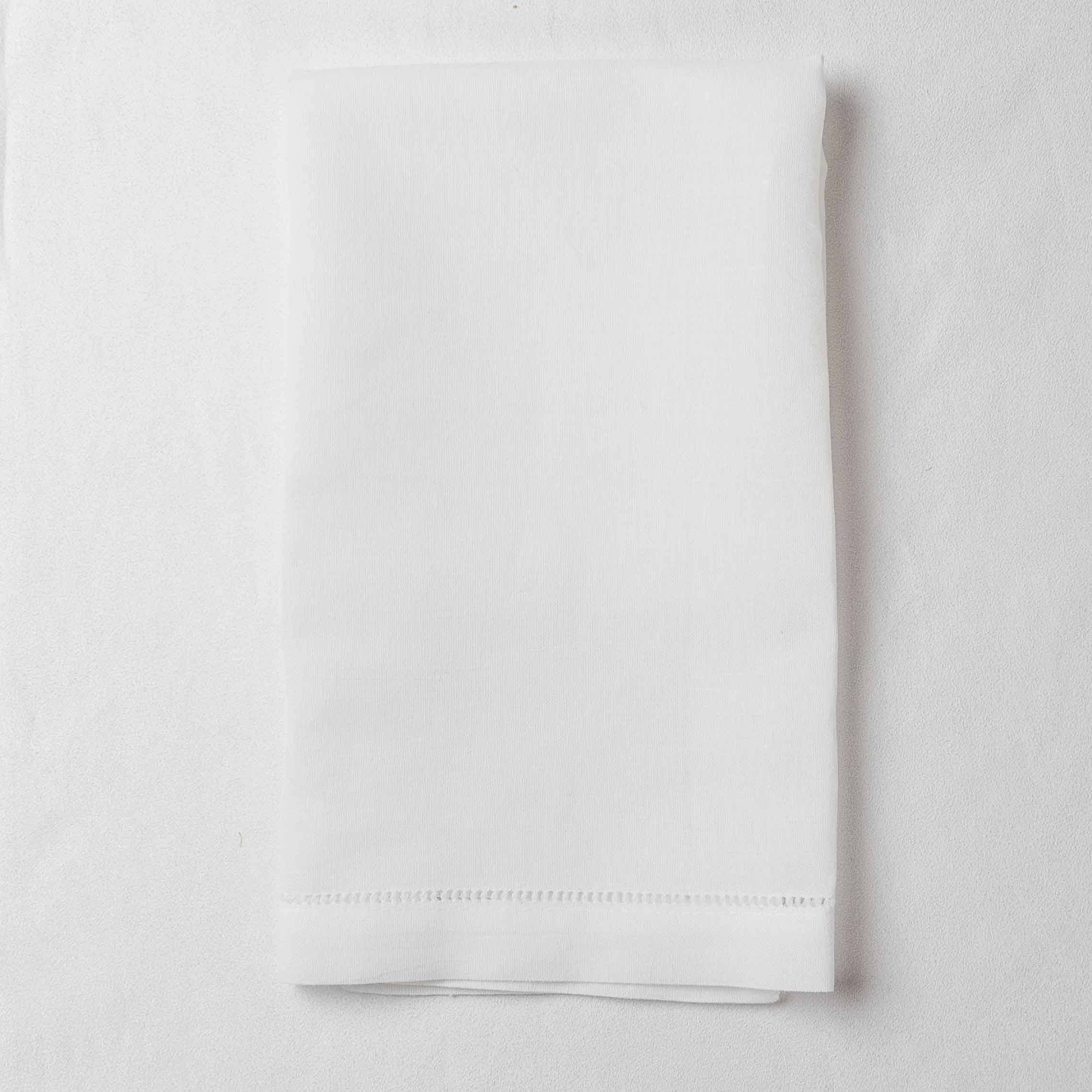 White Linen Hemstitch Napkin – The Table NJ
